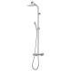 Colonne de douche avec mitigeur et pomme carrée THERMOSTATIQUE CUBE - CRISTINA ONDYNA TE44951