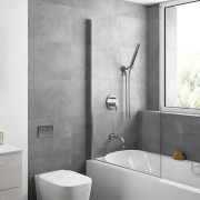 Paroi de douche HEAVEN BATH walk-in pour baignoire Paillettes Transparentes 900 x 1400 mm  - SALGAR 26728 