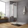 Paroi de douche HEAVEN walk-in Paillettes Transparentes 400 x 1950 mm - SALGAR 25407 