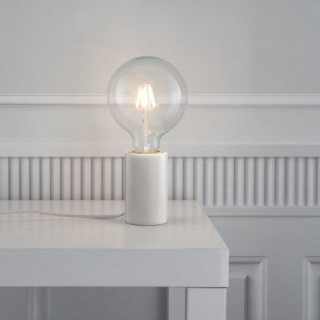 Lampe de table Marbre Blanc E27 SIV- Nordlux 45875001 
