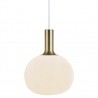Suspension ALTON 25 Métal-Verre Blanc et Laiton E27 - Nordlux 47313001