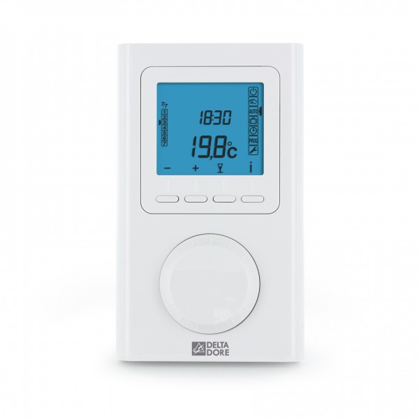 Thermostat programmable filaire simple d'utilisation - Delta Dore