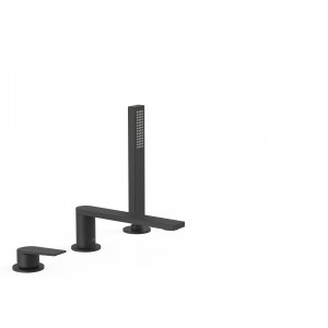 Mitigeur bain d’étagère  avec douchette anticalcaire - TRES 21116101NM 