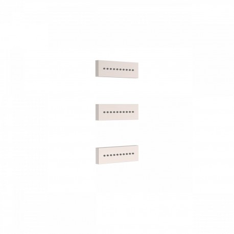 3 jets encastrés d'hydromassage 
140x45 mm. Matière Laiton.  - TRES 29951504AC 