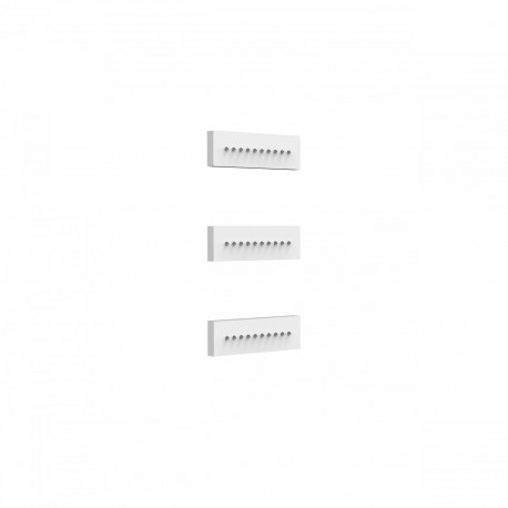 3 jets encastrés d'hydromassage 
140x45 mm. Matière Laiton.  - TRES 29951504BM 