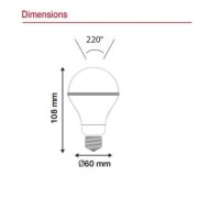 AMPOULE LED E27 BULB 10W - 850 LM - 3000K