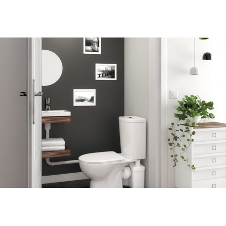 Broyeur et pompe adaptable WC et lavabo 2 entrées - WATERMATIC W12