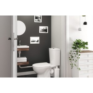 Broyeur et pompe adaptable WC et lavabo 2 entrées - WATERMATIC W12