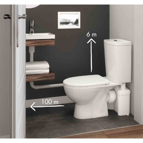 Sanitaire W 12 P bloc broyeur pour WC - watermatic - ECM Expansion