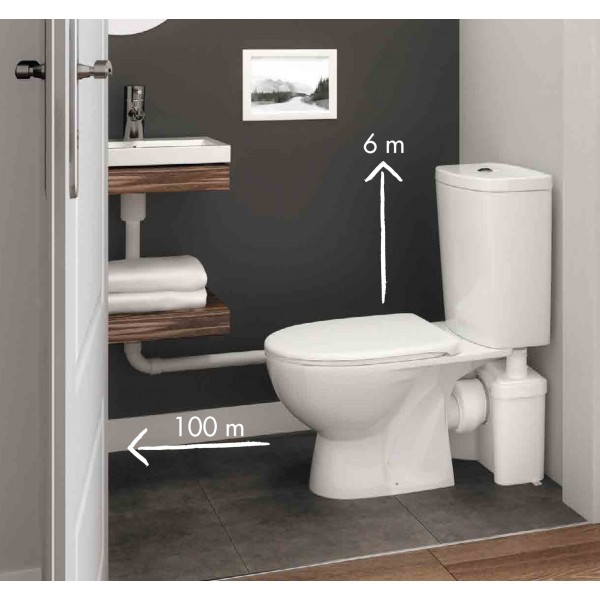 WC broyeur monobloc Moby 45 cm SETMA, 893945, Salle de bains et WC