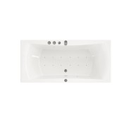 Baignoire balnéo Concerto 180x80 cm tête à droite START MIXTE DIGIT - KINEDO BCON180BDSMD1