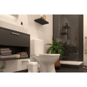 Broyeur pour toute la salle de bain adaptable WC et lavabo 2 entrées - WATERMATIC W12Pro