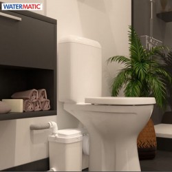 Broyeur pour toute la salle de bain adaptable WC et lavabo 2 entrées - WATERMATIC W12Pro