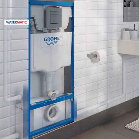 Broyeur adaptable avec bâti-support GROHE à carreler - WATERMATIC WATERWALL