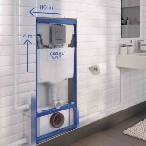 Broyeur adaptable avec bâti-support GROHE à carreler - WATERMATIC WATERWALL