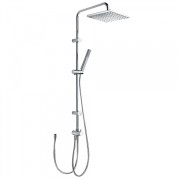 Kit de douche anticalcaire avec barre ajustable sur ses supports muraux - TRES 06163506 