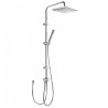 Kit de douche anticalcaire avec barre ajustable sur ses supports muraux - TRES 06163506