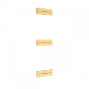 3 jets encastrés d'hydromassage 
140x45 mm. Matière Laiton.  - TRES 29951505OM 