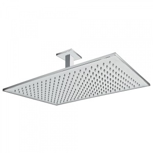 Bras de douche plafond avec pommeau anticalcaire  450x315 mm. - TRES 03443203 