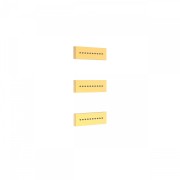 3 jets encastrés d'hydromassage 
140x45 mm. Matière Laiton.  - TRES 29951504OR 