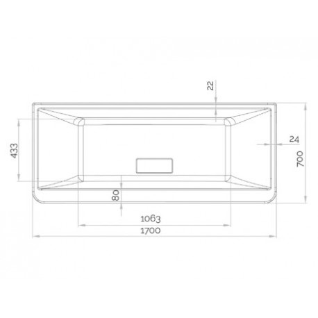 Baignoire balnéo SAMBA 170x70 cm tête à gauche SENSATION AIR POOL - KINEDO BSLI170BGSAP1