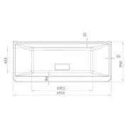 Baignoire balnéo SAMBA 170x70 cm tête à droite  SENSATION AIR POOL - KINEDO BSLI170BDSAP1