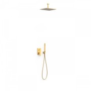 Kit de douche encastré Rapid-Box Or Mat - TRES 21128003OM 