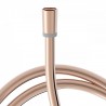 Flexible satin long. 1,70 m. Ø 14,5 mm. Antitorsion OR ROSE - TRES 9134609OP