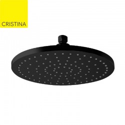 Pomme de douche Noir mat slim laiton carré - Cristina Ondyna