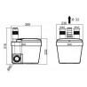 Pompe de relevage pour cuisine ou buanderie - WATERMATIC VD110
