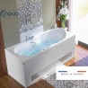 Baignoire balnéo ROMANZA 170x75 cm tête à droite AIR HOTEL - KINEDO BROH775BDBAH1