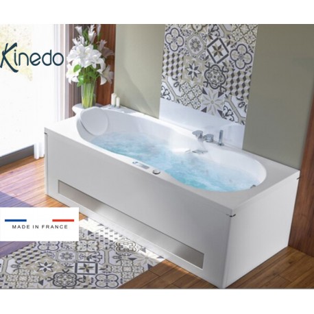 Baignoire balnéo ROMANZA 170x75 cm tête à gauche AIR HOTEL - KINEDO BROH775BGBAH1