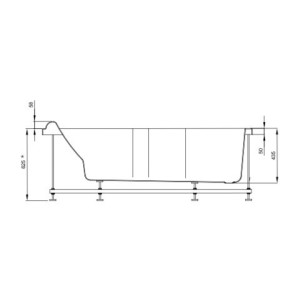 Baignoire balnéo ROMANZA 160x70 cm tête à droite VITAITÉ - KINEDO BROH160BDVIT1