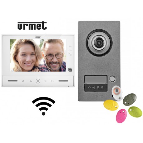 Interphone video URMET KIT NOTE 2 WIFI contrôle d'accès - 1723/95