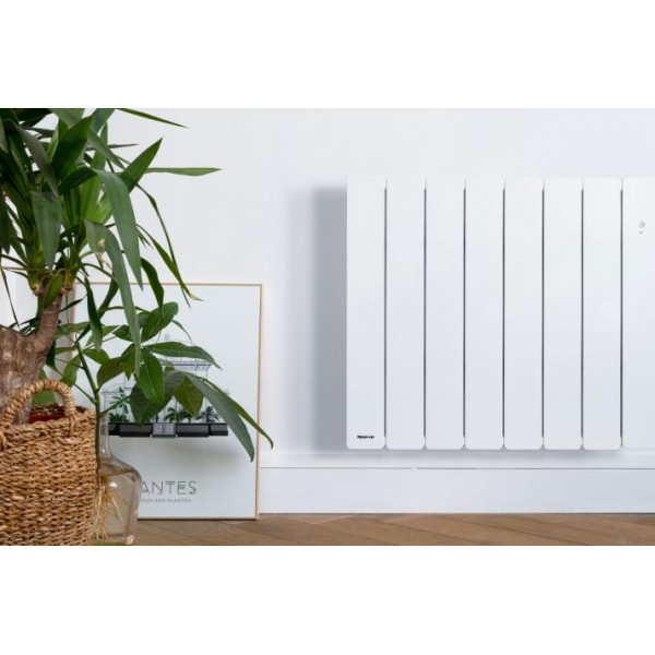 Radiateur Fonte NOIROT BELADOO 1500W horizontal blanc connecté