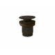 Bonde de lavabo Ø 63 mm CLICK‑CLACK Noir métallisé brossé - TRES 24284001KMB