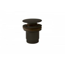 Bonde de lavabo Ø 63 mm CLICK‑CLACK Noir métallisé brossé - TRES 24284001KMB 