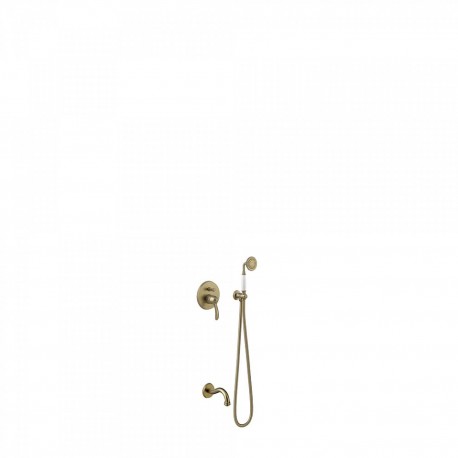 Kit de bain‑douche à encastrer
avec fermeture et réglage du débit.
· Corps encas  - TRES 24218005LM 