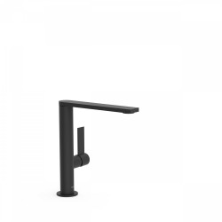 Mitigeur lavabo bec 34x10 mm NOIR MAT - TRES 21130501NM 