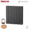 Radiateur Fonte NOIROT BELADOO 1000W horizontal gris anthracite connecté NEN1683SEHS