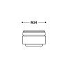 Aérateur mâle Cascade SLC 24/100 pour lavabo, bidet et évier chromé - TRES 134215018