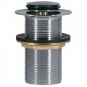 Bonde de lavabo sans trop‑plein diam.37 mm CLICK‑CLACK chromé - TRES 134215001