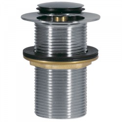 Bonde de lavabo sans trop‑plein diam.37 mm CLICK‑CLACK chromé - TRES 134215001