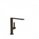 Mitigeur lavabo bec 34x10 mm. Noir métallisé brossé - TRES 21130501KMB