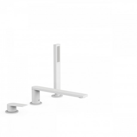 Mitigeur bain d’étagère  avec douchette anticalcair - TRES 21116103BM 