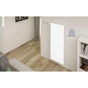 Radiateur Fonte INTUIS AXOO 1000W Vertical blanc connecté NEN3083SEEC