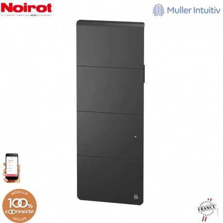 Radiateur Fonte NOIROT AXOO 1000W vertical Gris anthracite connecté NEN3083SEHS