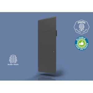 Radiateur Fonte INTUIS AXOO 1500W Vertical Gris anthracite connecté NEN3085SEHS