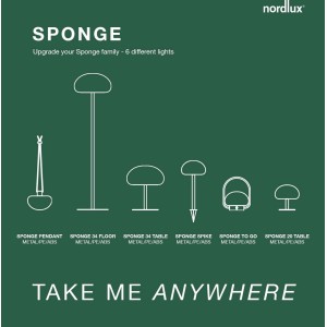 SPONGE TABLE 20 lampe de table Métal et plastique Noir LED integrée 2700K - Nordlux 2018135003 