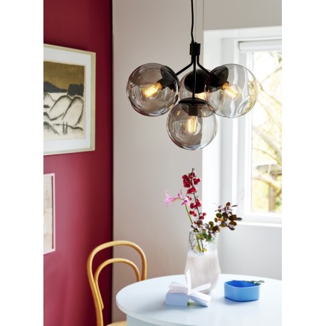 IVONA, 4-Suspension, Noir, IP20, E27  - NORDLUX 2112153003 
